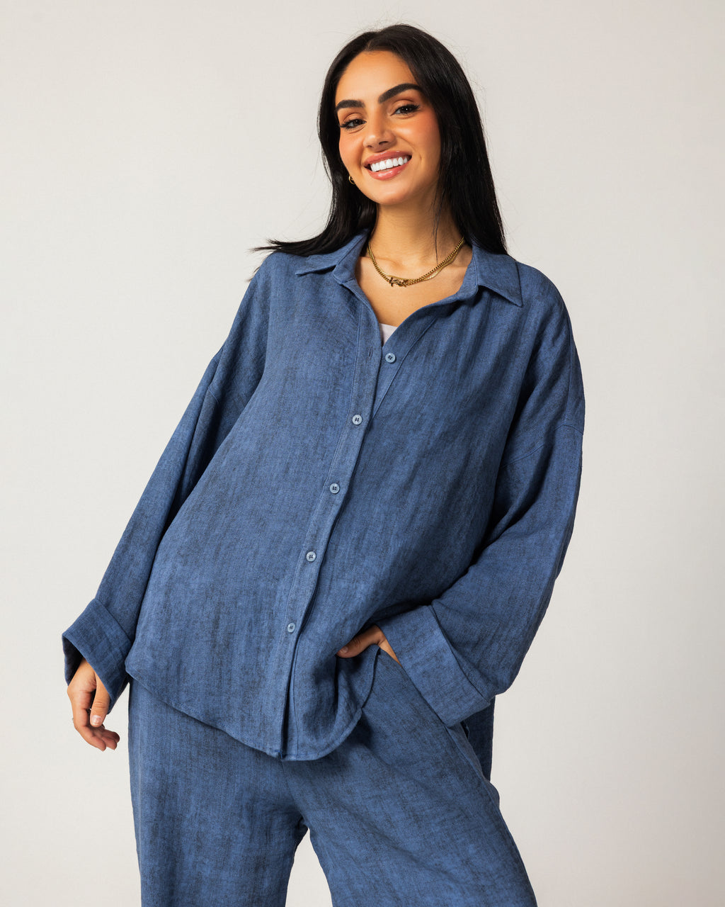 Chic linen set designed for everyday comfort.
