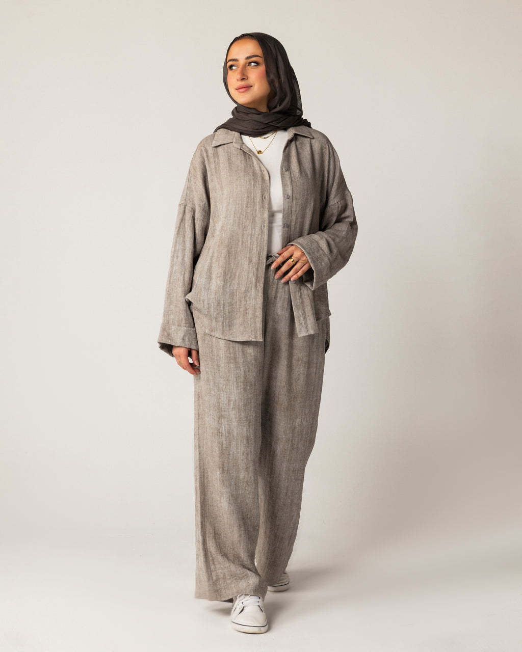 Chic linen set designed for everyday comfort.