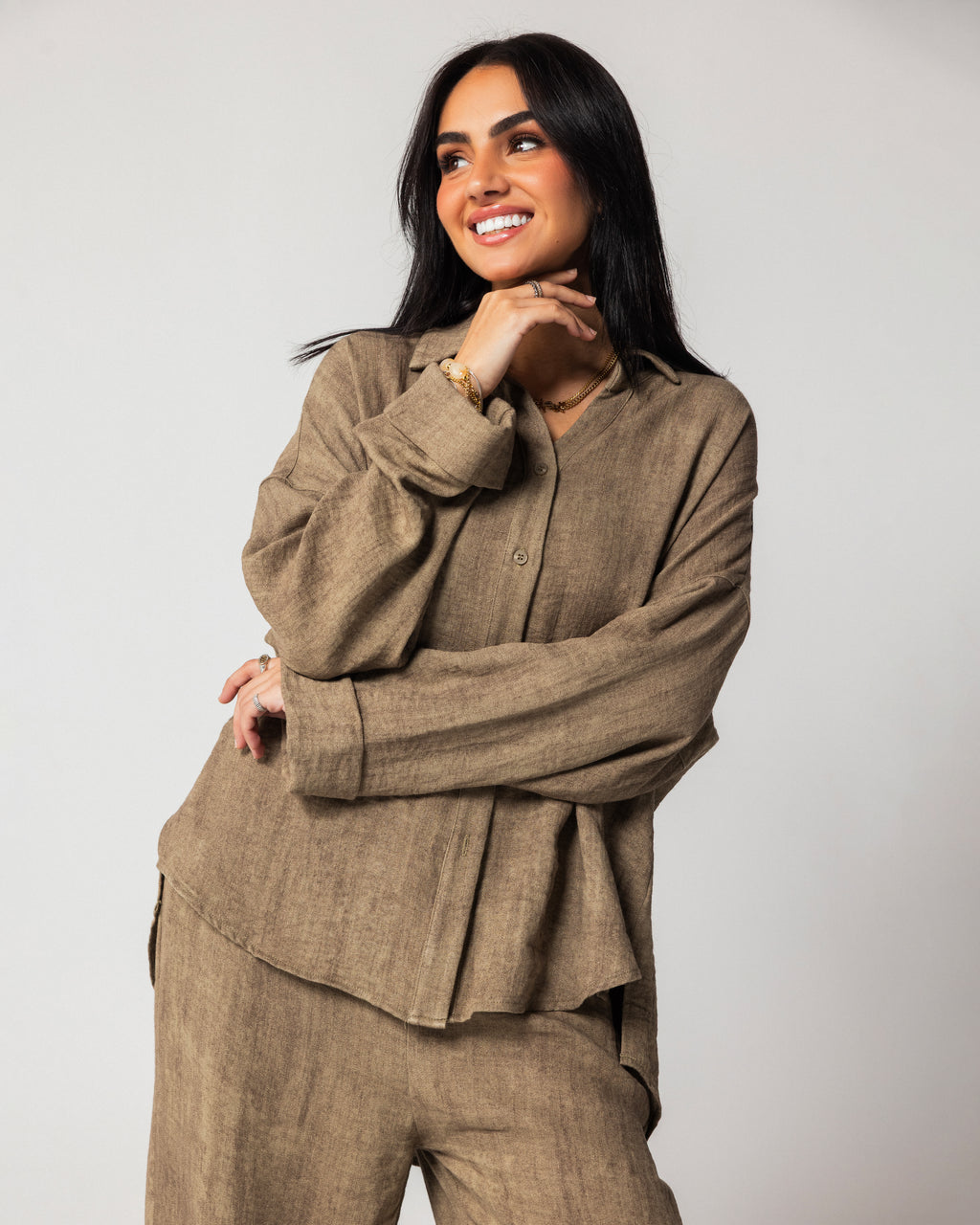 Chic linen set designed for everyday comfort.