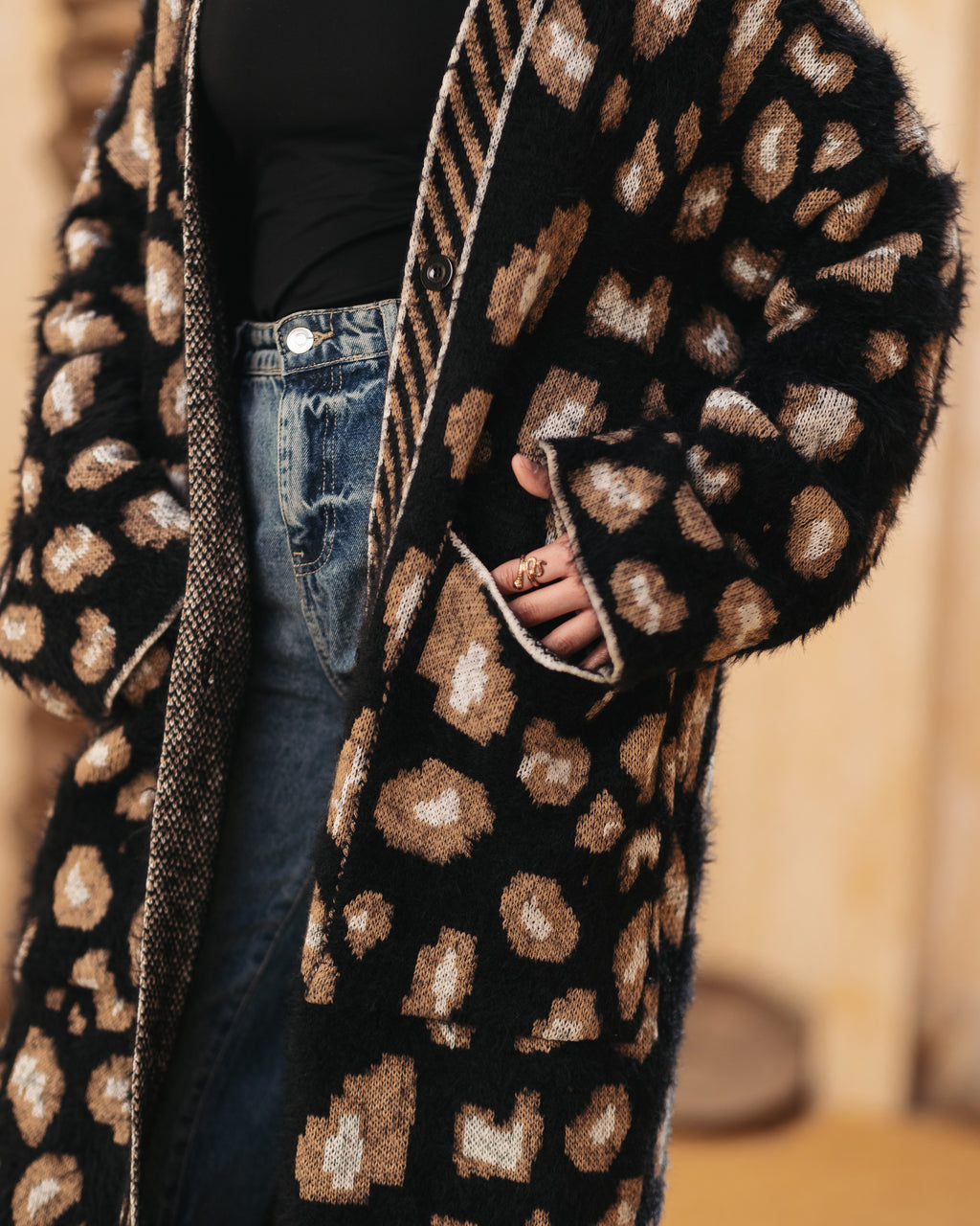 Cardigan long trico tigger