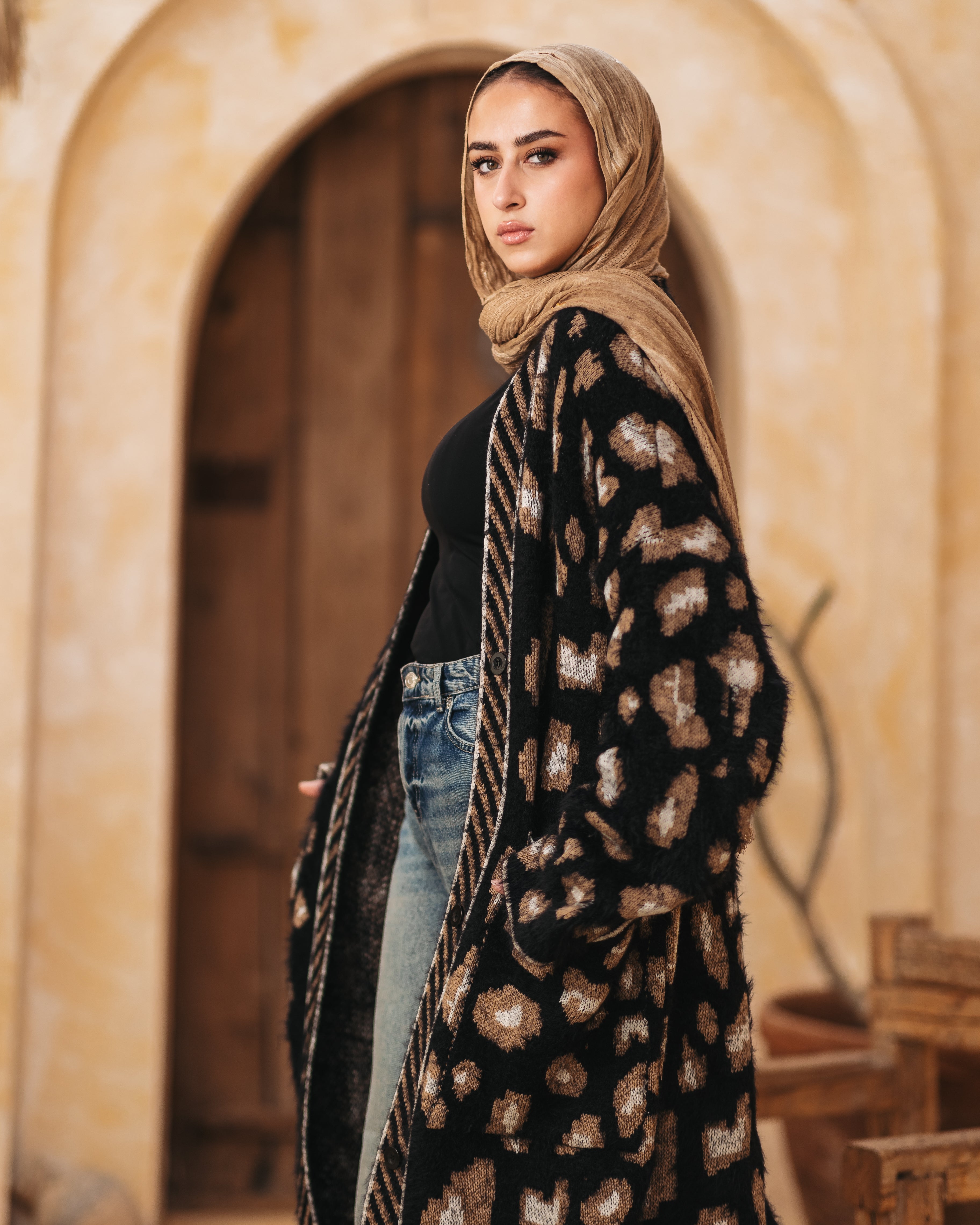 Cardigan long trico tigger