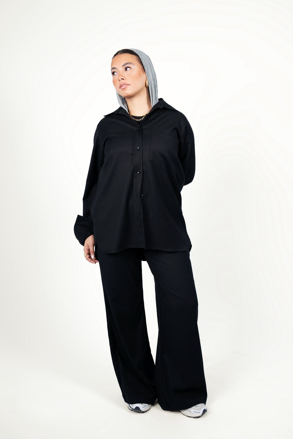 Oversized flow shirt - Black