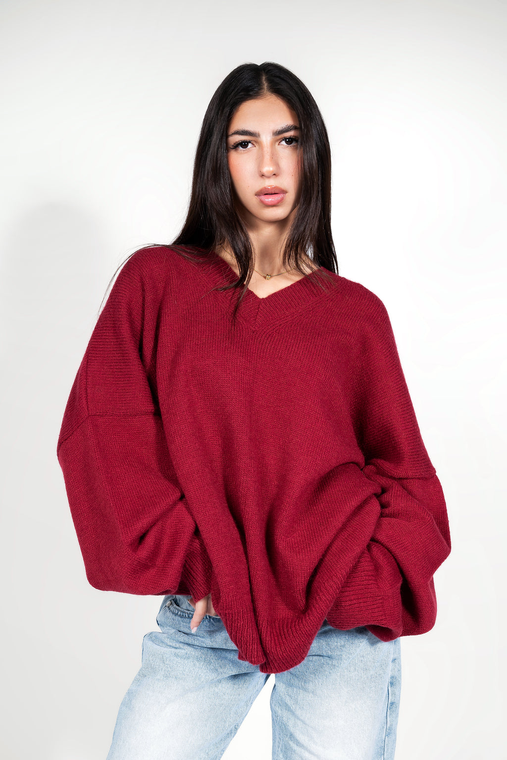 Oversized knitwear - Brown