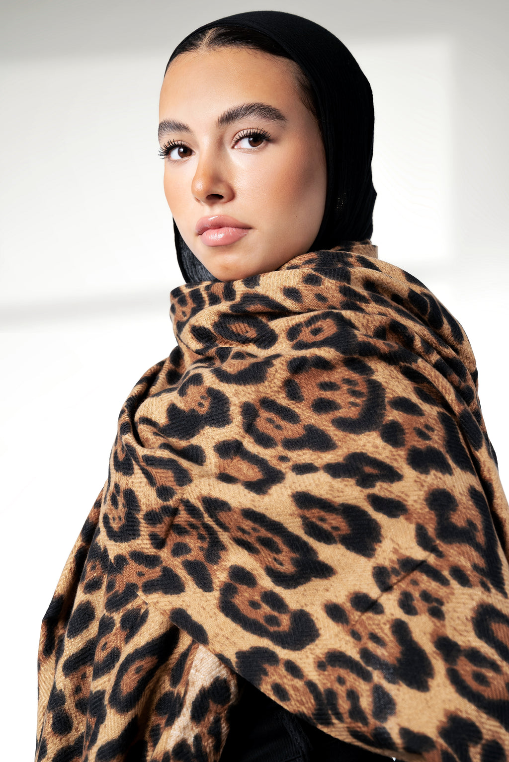 Scarf Leopard - Beige & Brown