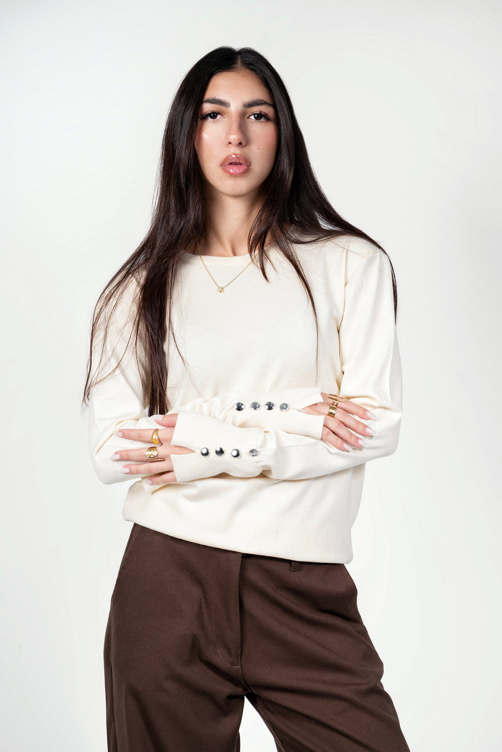 Basic top round - Offwhite