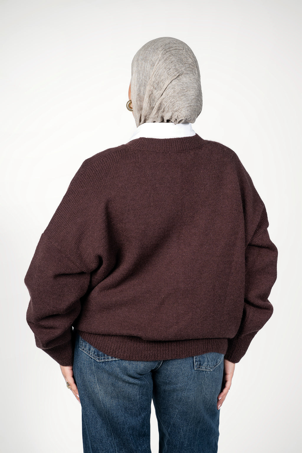 Oversized knitwear - Brown