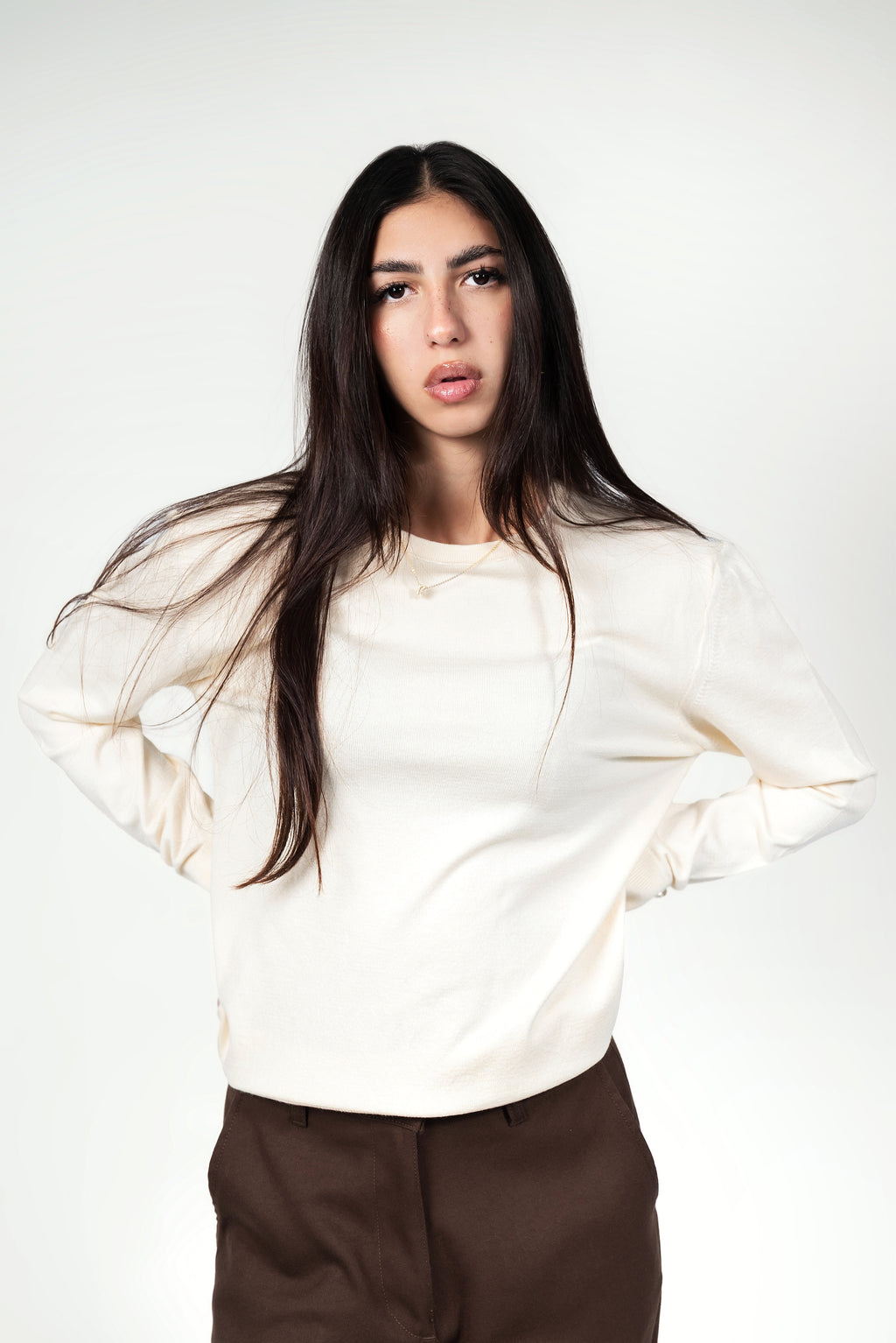Basic top round - Offwhite