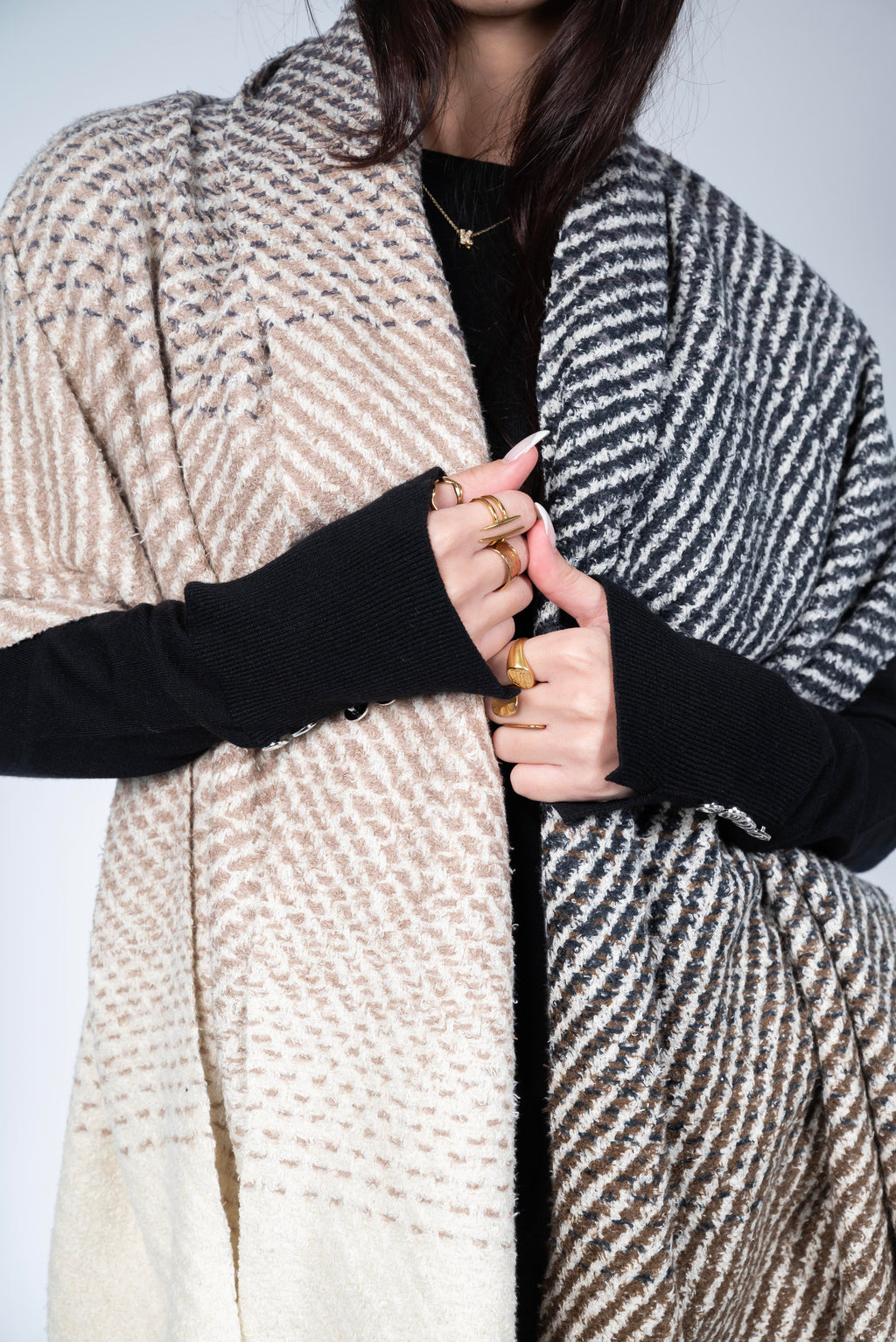 شال طويل مطبوع