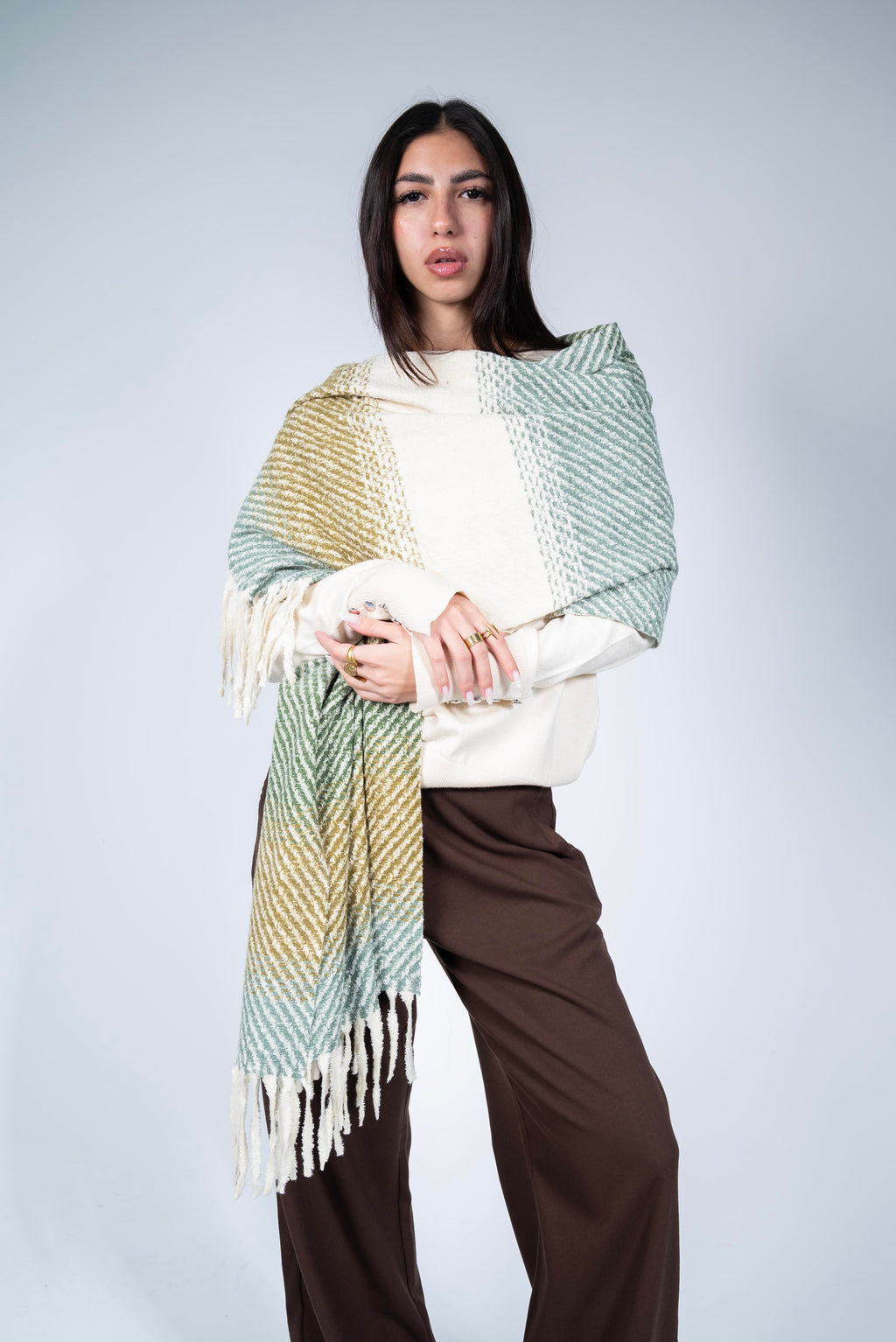 Scarf long printed - Colors