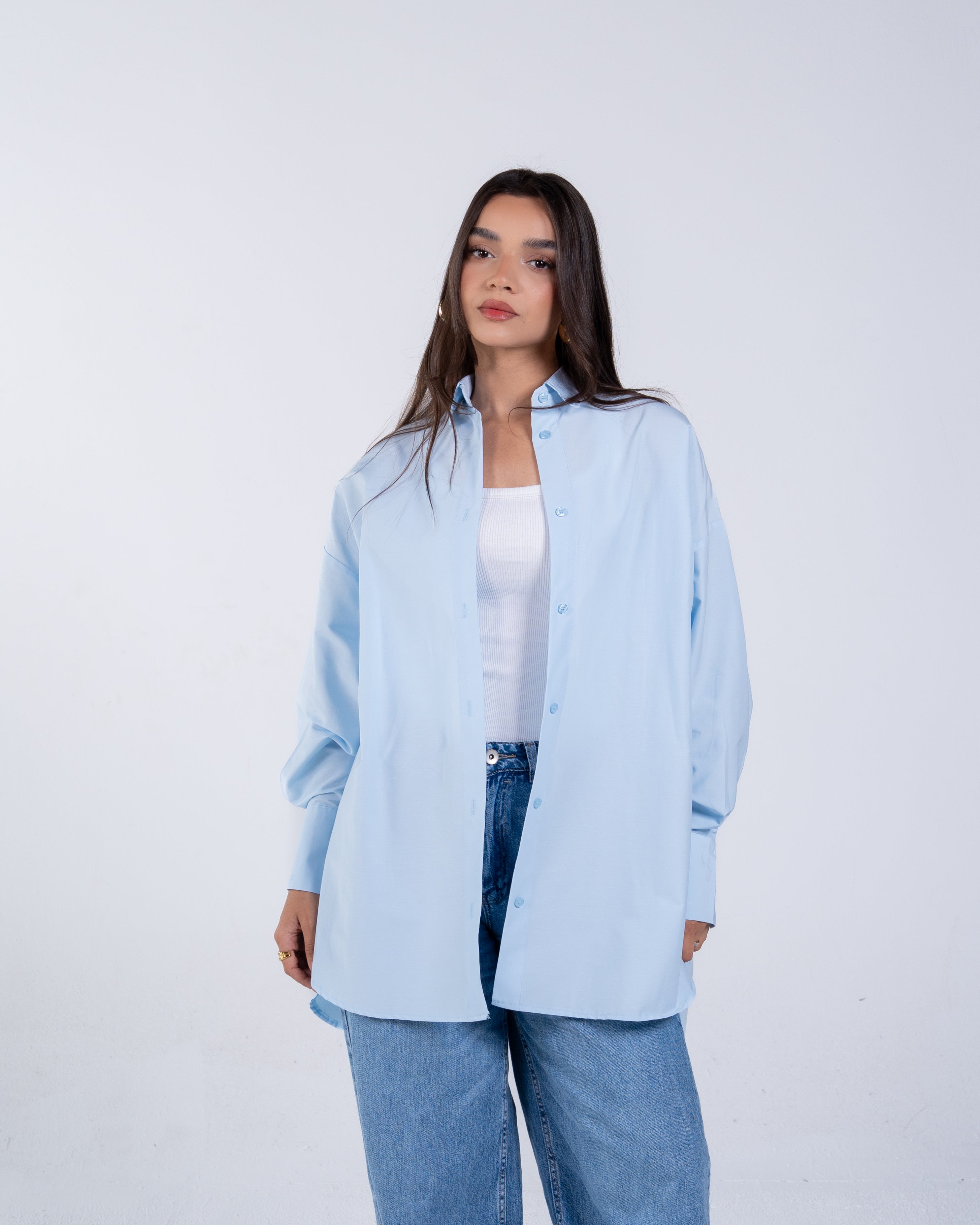 Plain oversized shirt