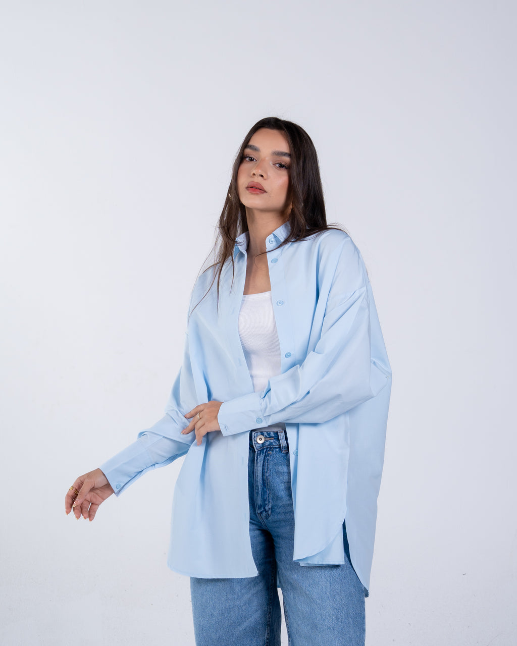 Plain oversized shirt