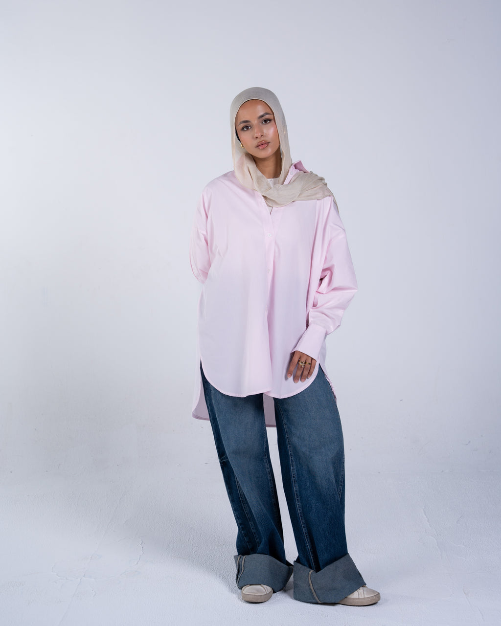 Plain oversized shirt