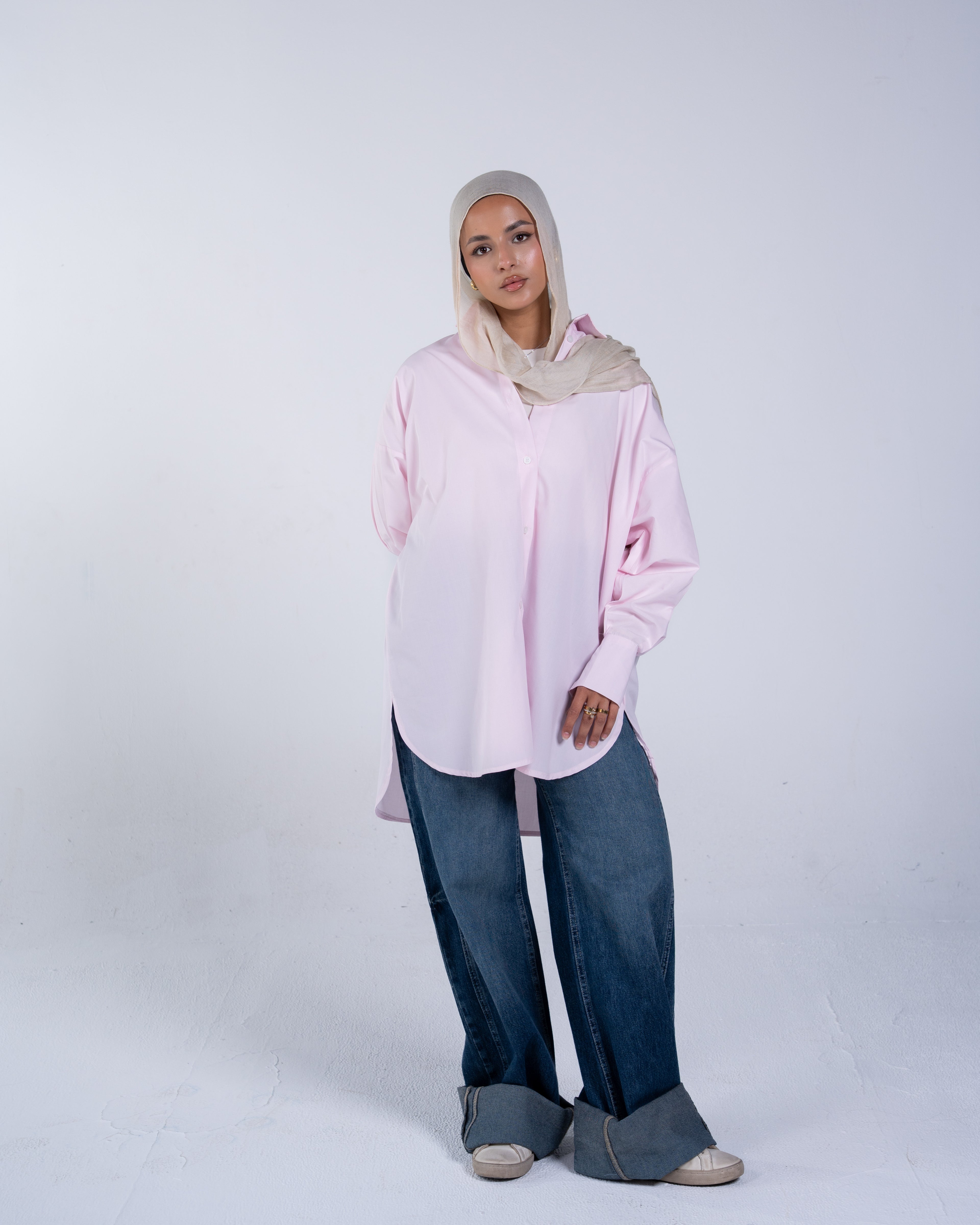 Plain oversized shirt